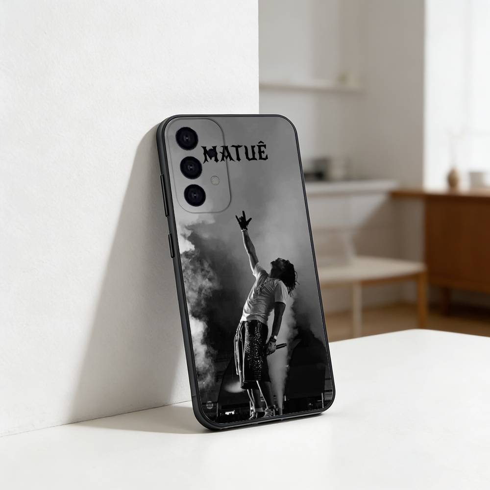 Rapper Matue 333 Phone Case For Samsung S25,24,23,22,30,21,10,9,Ultra,Plus,Lite Soft Black Case