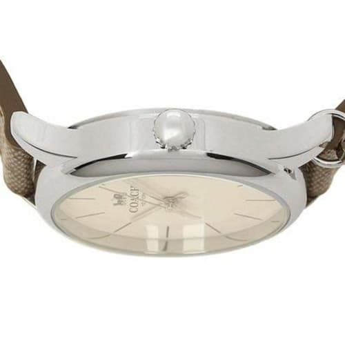Coach Ruby Signature Charm Women's Watch, Khaki and White, 14502994