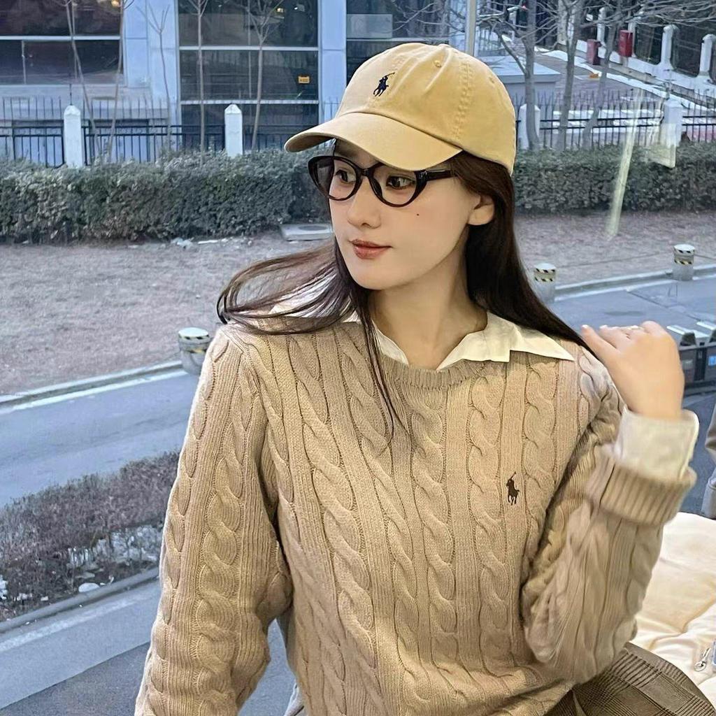 Gorra de Béisbol Polo Ralph Gray RL con Bordado de Logo de Caballo Pequeño - Sombrero de Copa Suave Unisex