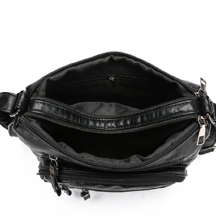Leather Bag for Women Large Capacity Trendy Shoulder Bag Solid Color Bag