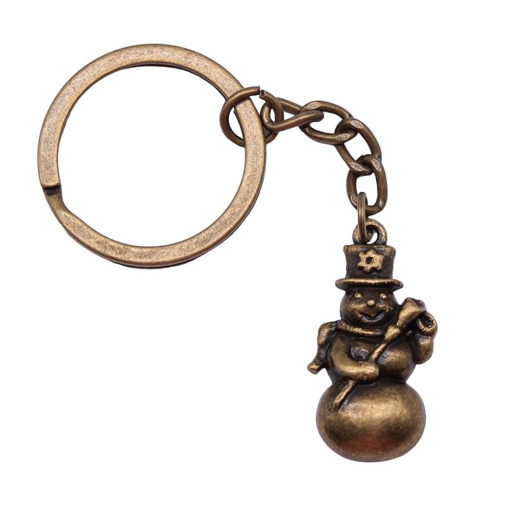 Merry Christmas Keychain Letter Charm Holiday Key Holder 28mm Ring
