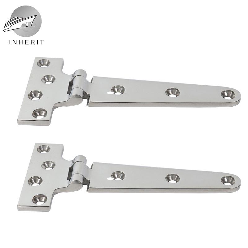 316 Stainless Steel T-Shaped Cabinet Glass Door Hinge (152x75x4.5/100x54x4.8)