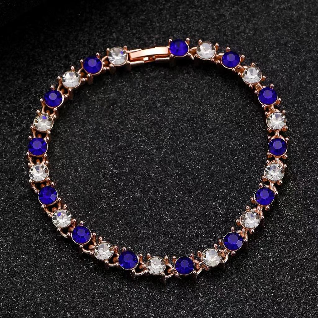 European-American Minimalist Rhinestone Claw Chain Bracelet: Versatile Full Diamond Design for Evening Wear
