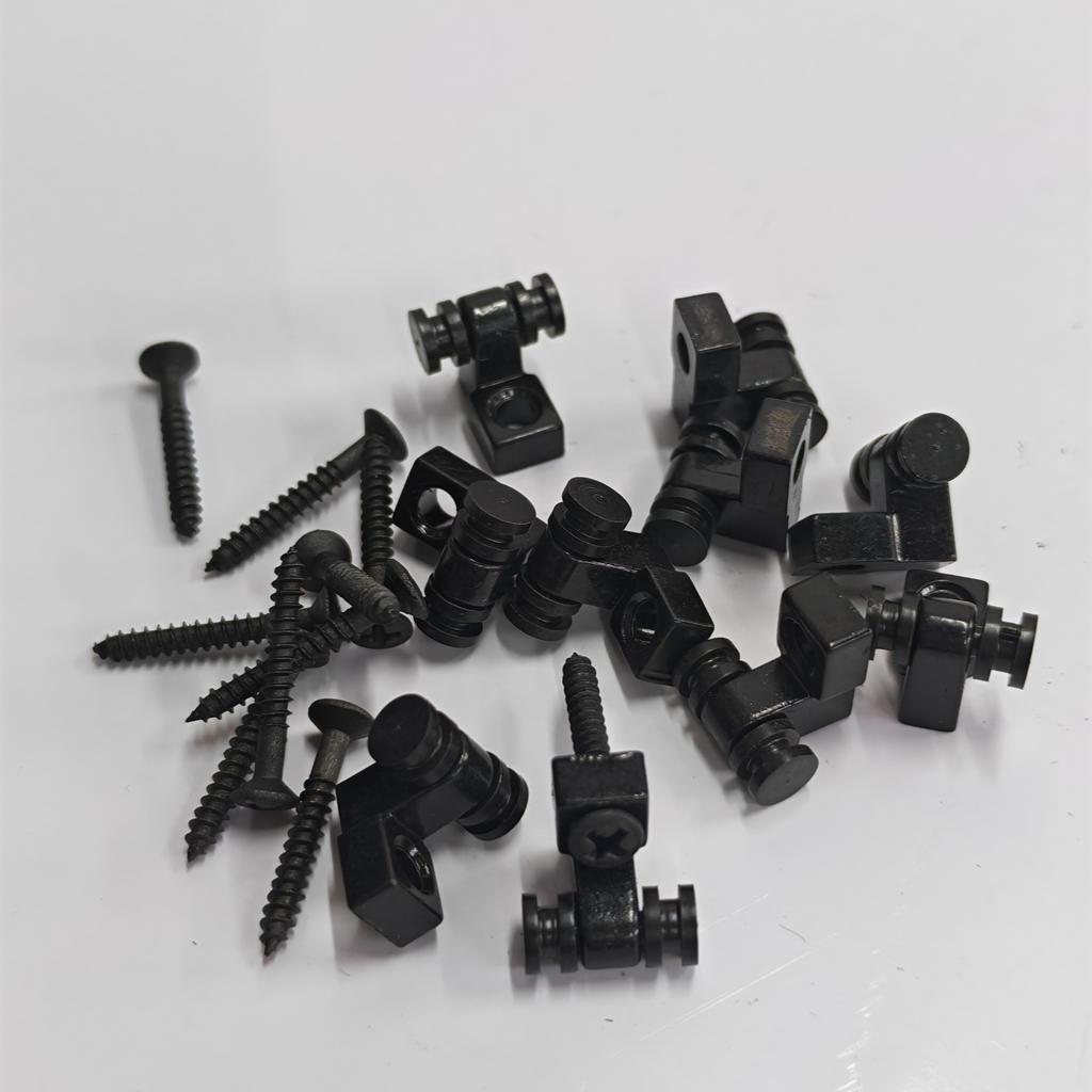 FLEOR 10pcs Metal Electric Guitar Roller String Retainer String Trees String Guides for ST/TL Style Guitar