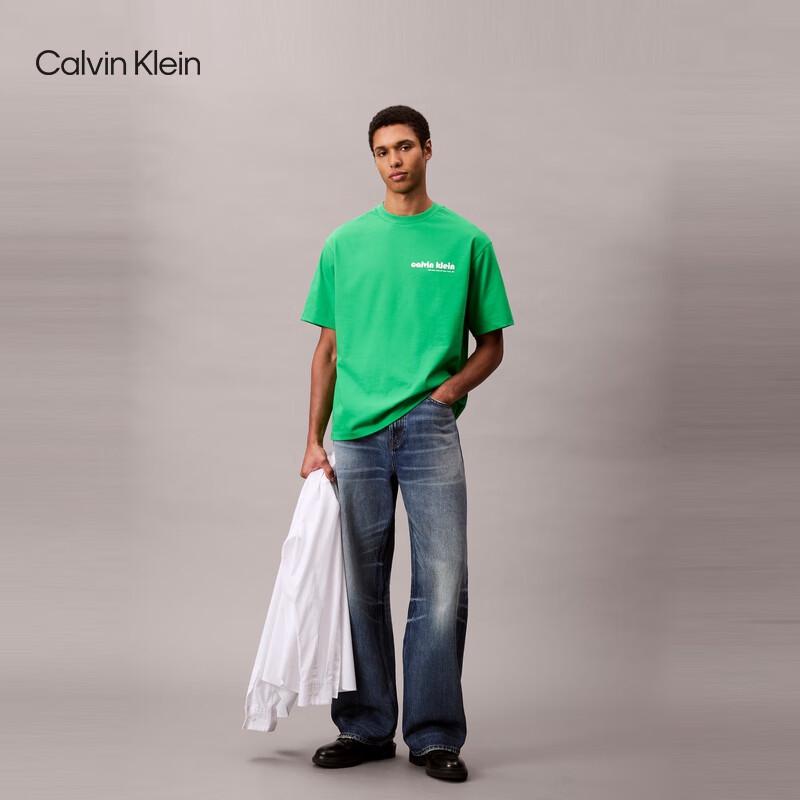 Calvin Klein Jeans Men's Letter Print Cotton T-Shirt
