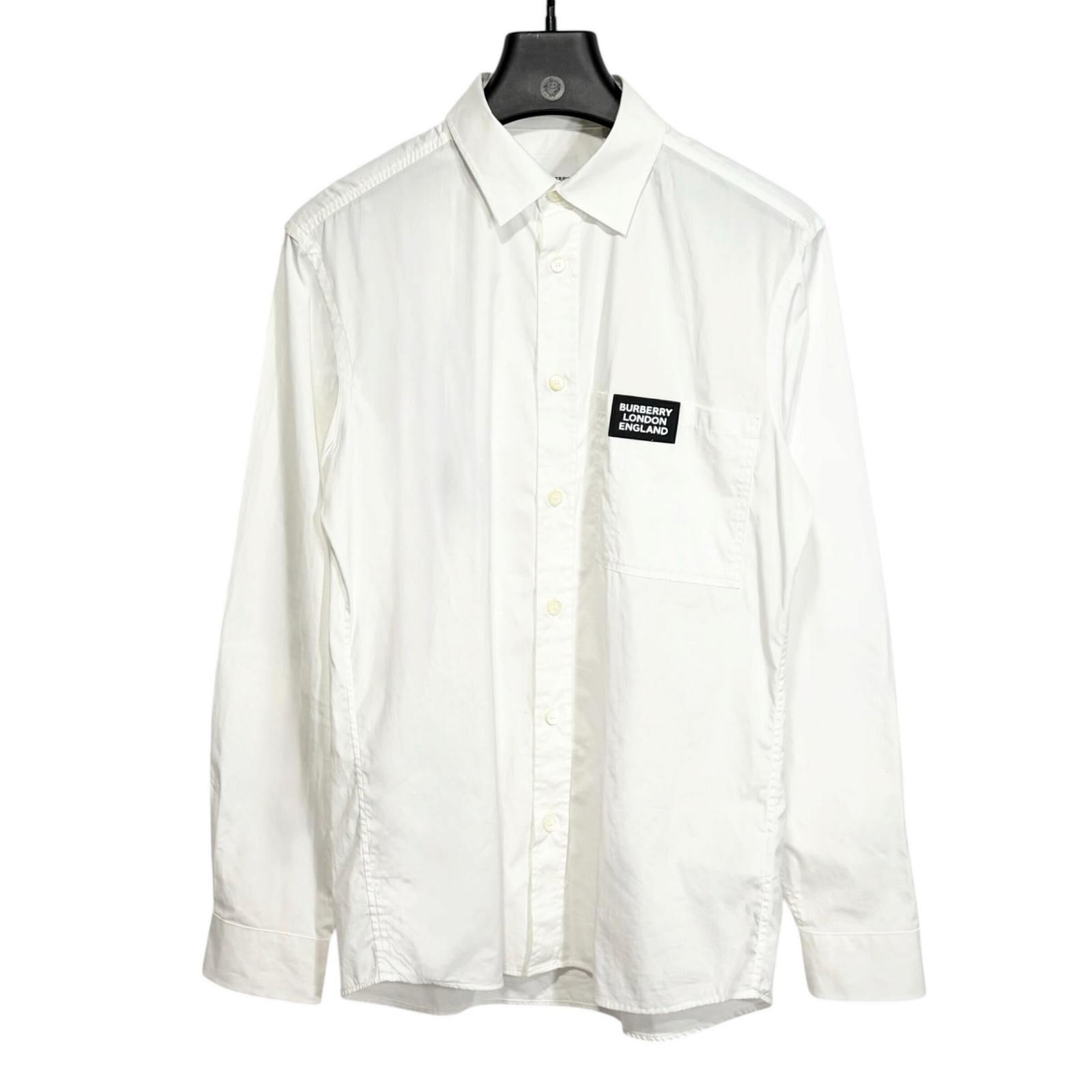 Burberry / Size S / White / Logo Dress Shirt / Model Number 8021794 S белый