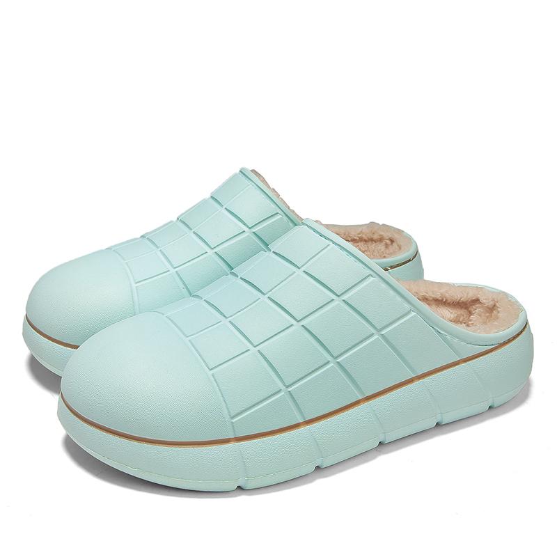 

Зимние тапочки для мужчин для дома и улицы, многоцветные, водонепроницаемые, легкие, с круглым носком, нескользящие, новые, простые, популярные, парные тапочки 44-45