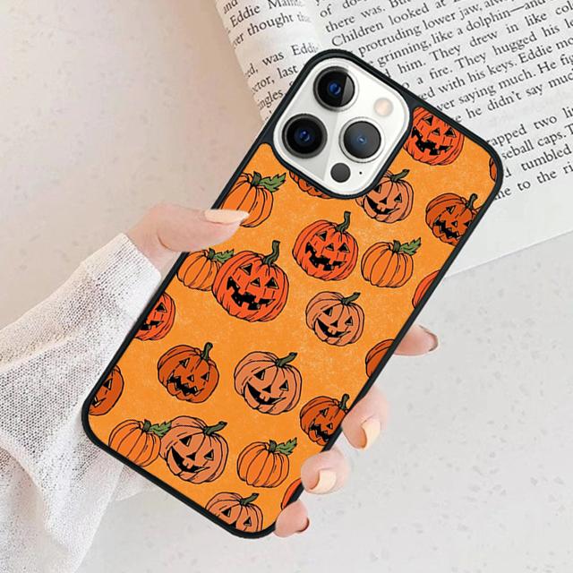 Halloween Pumpkin Horror Phone Case For iPhone 17 Air 16 pro max 15 14 plus 12 13 Soft Bumper Shell Cover coque