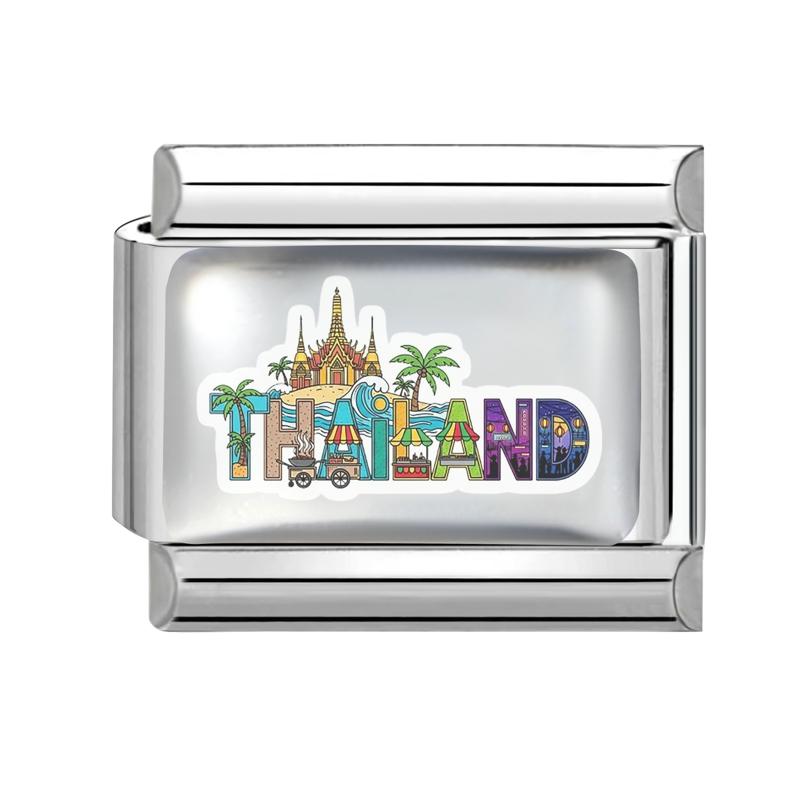Y2K Creative Water Elephant Series Italian Charm Fit 9mm Stainless Steel Bracelet Jewelry Women Men Handmade DIY Material Links