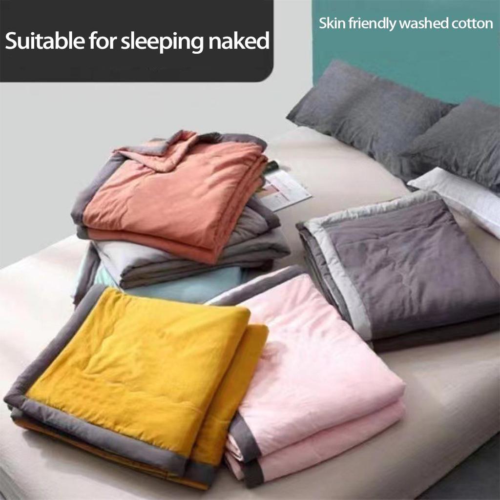 Summer Cool Machine Washable Cotton Quilt for Students and Children – Lightweight for Air Conditioning KTJ