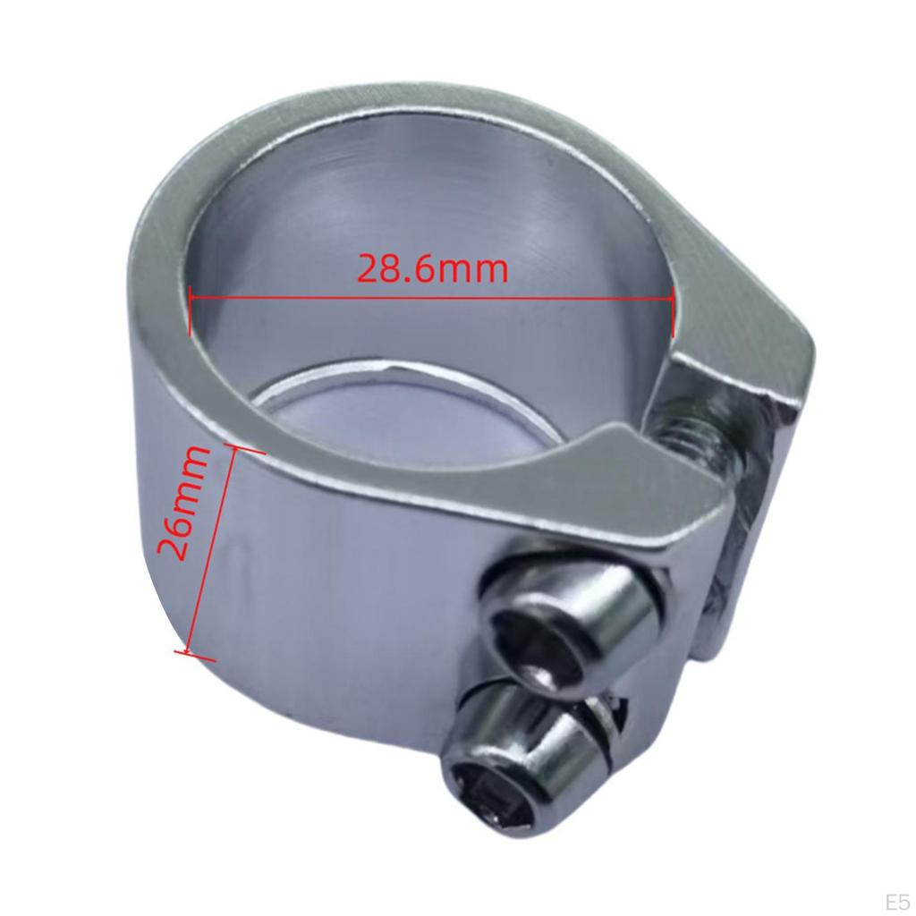 Seat Tube Clamp 1.13 inch High Performance Easy to Install Component Cycling Tightener Clip Road