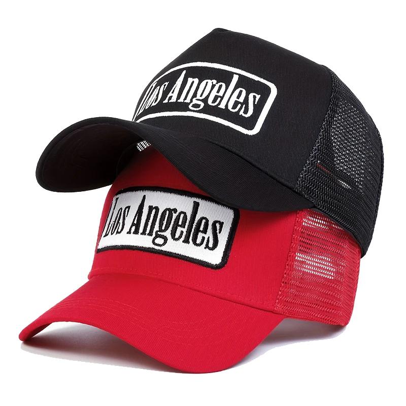 Yiran Bag Women's Unisex Los Angeles Print Baseball Net Caps Spring And Summer Outdoor Adjustable Casual Hats Sunscreen Hat Sports Cap