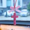 Sparkling Car Rearview Mirror Pendant Shiny Rhinestone Auto Hanging Ornament  Auto Interior