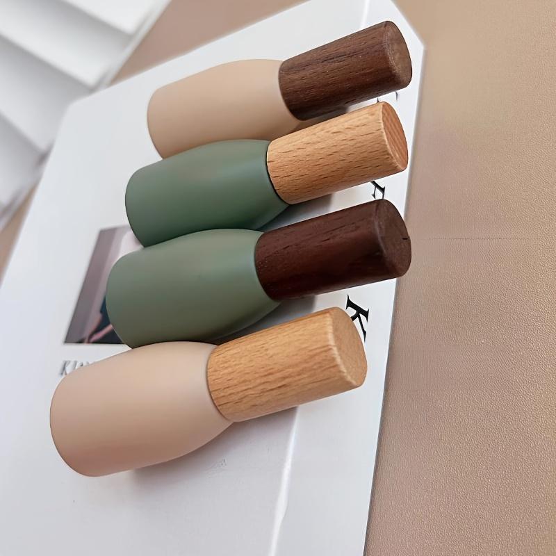 Set de 4 sticluțe roll-on de lux pentru parfum, uleiuri esențiale, culori cu dopuri, sticlă, fără ulei, spălare manuală numai