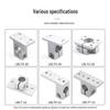 Rotary Bracket Cylinder Fastener LBLT2-20 Steel Pipe Clamp Connector SMBU