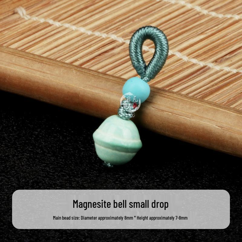 Magnesite Turquoise Lotus  Persimmon Hair Clip with Gold Ingot, Honey Pot, and Auspicious Cloud DIY Accessories