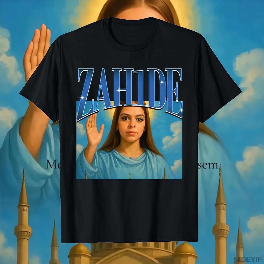 Zahide Merch T Shirt for Unisex Women Hiphop Streetwear Oversized Zah1de 100 Cotton TShirt ZH10
