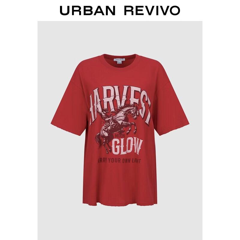 UR2026 Women s Retro Print Cotton T-Shirt S