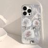 White Rose Phone Case For iPhone 16 11 13 15 Pro Max 14 Plus 12 14promax 13promax 16E X XR 7 8 Silicone Shine Covers