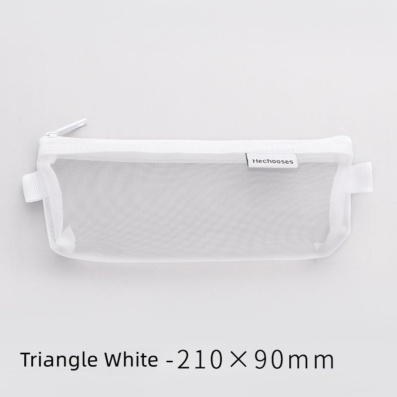 1 pz Semplice Astuccio a Rete con Cerniera Portatile Astuccio Astuccio per Penne per Conservazione di Cancelleria