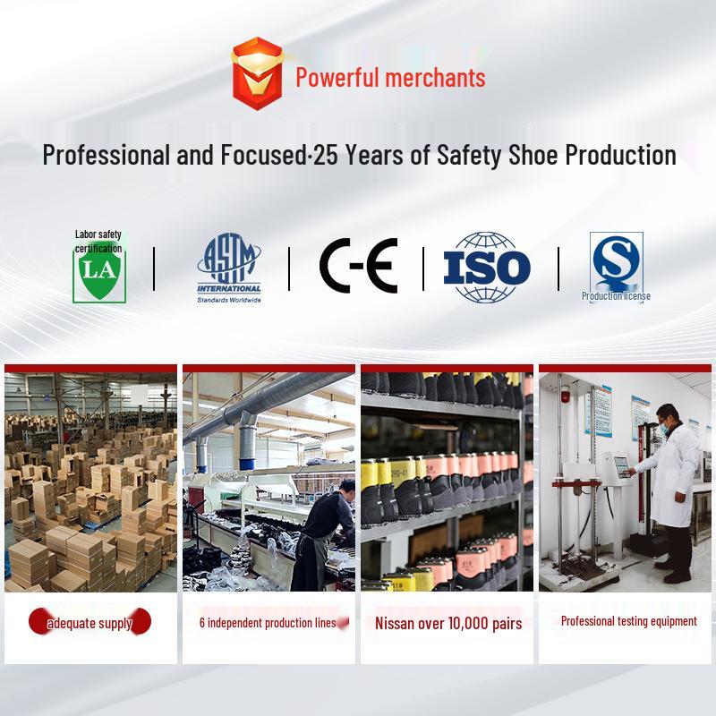 Lightweight Insulated Safety Shoes - Anti-Smash, Anti-Puncture, Wear-Resistant for Electricians