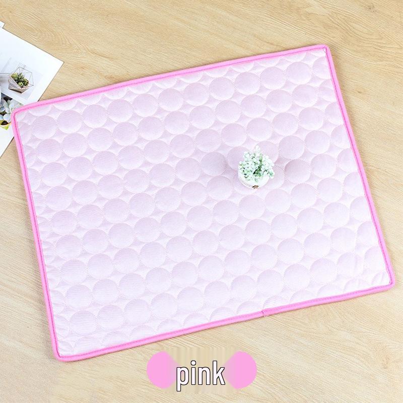 

Ice Silk Cooling Mat: Breathable Summer Pet Mat for Dogs & Cats Custom Size - Contact Customer Service розовый