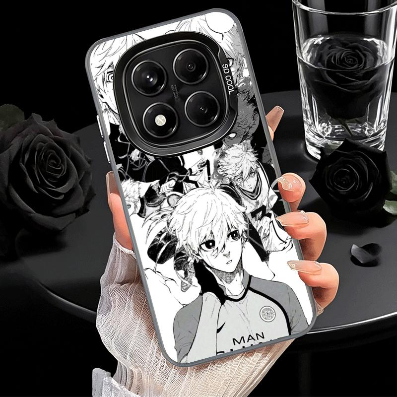Blue L-Lock Nagi Seishiro Soft Phone Case for Samsung Galaxy S24 S25 FE S26 Edge S23 Ultra S22 Plus S21 + Shockproof Cover Back