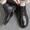 Taktické kotníkové boty Pánské Outdoorové Kožené Zimní Kožešinové Teplé Pánské Boty Us Lovecké Boty Pro Muže Obuv Ležérní Černá t65