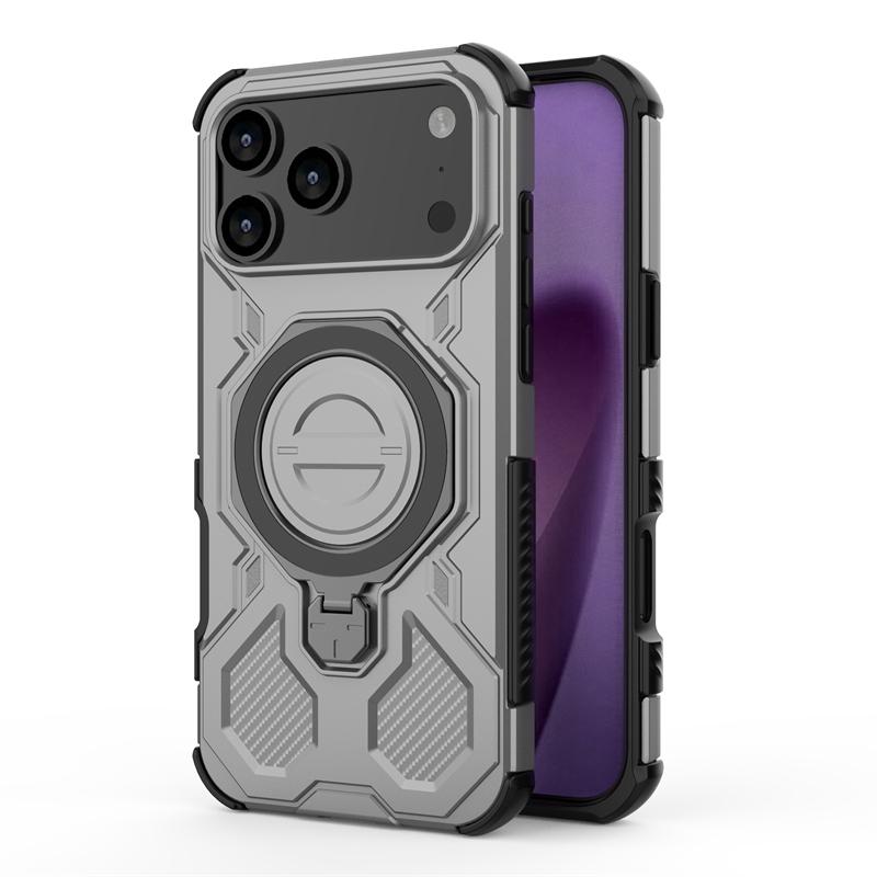 Magnetic Wireless Charge Cover For iPhone 17 Air Phone Holder Armor Back Case iPhone 17 Pro Max Cover For iPhone 17 Pro Max Case