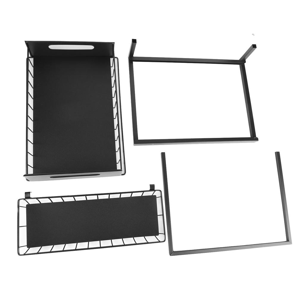 Under Sink Organizer L Shape 2 Tier Slide Out Sink Shelf for Under Kitchen Bathroom Sink Organizers