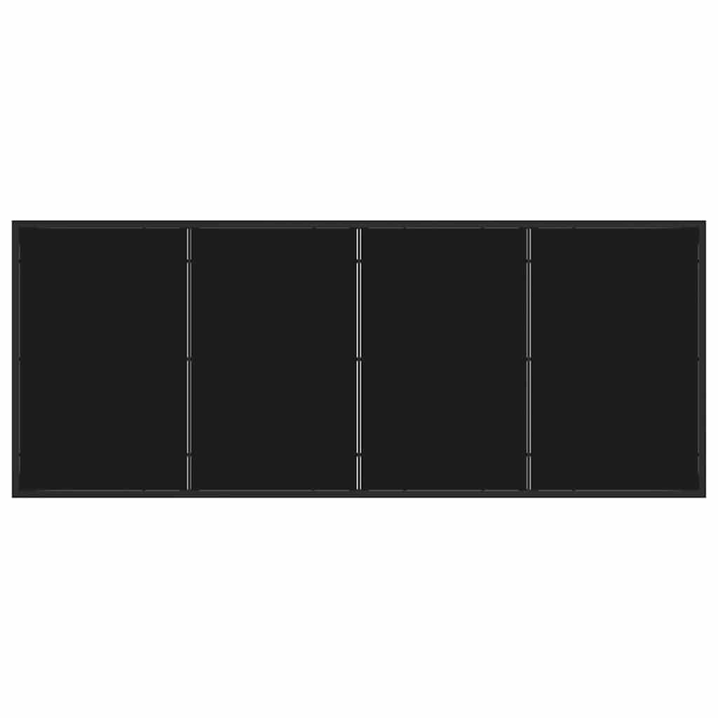 Garden Table Black 200 x 80 x 73 cm Metal