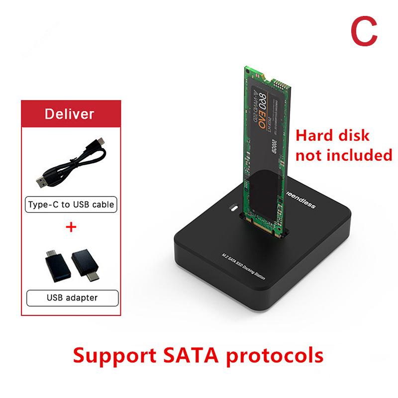 

M2 Nvme Docking Station M Key Usb M 2 Usb C Ssd Case Nvme And Ngff Hdd Ssd Docking Station Base