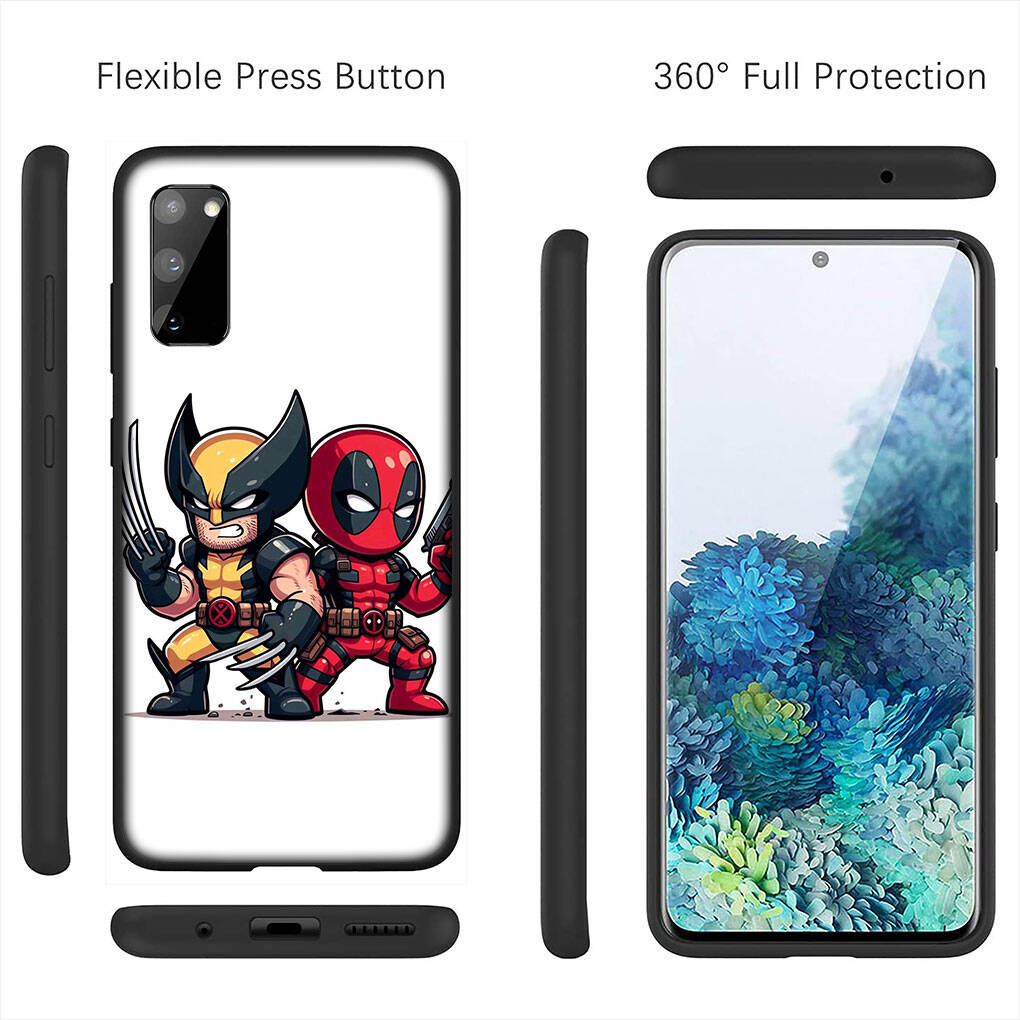 Cover for iPhone 17 16 15 Xiaomi Poco Redmi Note 14 13 12 11 Pro Max 9 16e Samsung Galaxy S25 S24 S23 OPPO Huawei Wolverine Cool Deadpool Phone Case