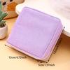 Small Cute Corduroy Toiletry Bag Zipper Makeup Pouch Private Sanitary Pads Case for Lipsticks Tampons Accessories Case