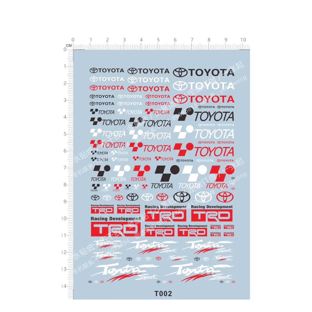 

Decal AD0074 Sponsor Mini Car Custom 1/64 [Item] червоний