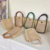 Korean Version of Straw Bag 2024 Summer New Literary Small Fresh Hand Bag Casual Versatile Shoulder Messenger Bag
