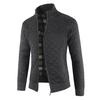 Men's  Winter Packwork Warm Zipper Jacket Knit Cardigan Long Sleeve Coat
