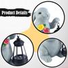 Outdoor Bunny Figurine Resin Rabbit Statue Solar Powered Garden Decoration for Easter Spring Festival Front Door Lawn