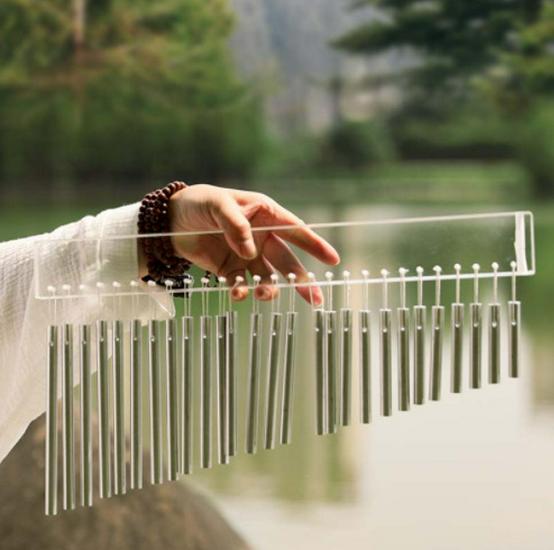 27-Tone Crystal Sound Beam Xylophone: Meditation & Percussion Instrument for Yoga