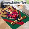 Custom Text Printed Rug Cristiano Ronaldo Non Slip Floor Carpet For Home Room Decor