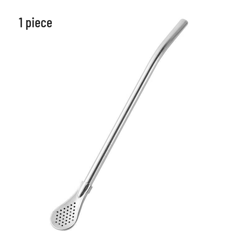 BeiYou Stainless Steel Reusable Straw Spoon with Filter
