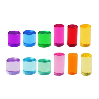 12Pcs Rainbow Building Blocks Set Educational Toys Gift Early Learning Kit Smooth