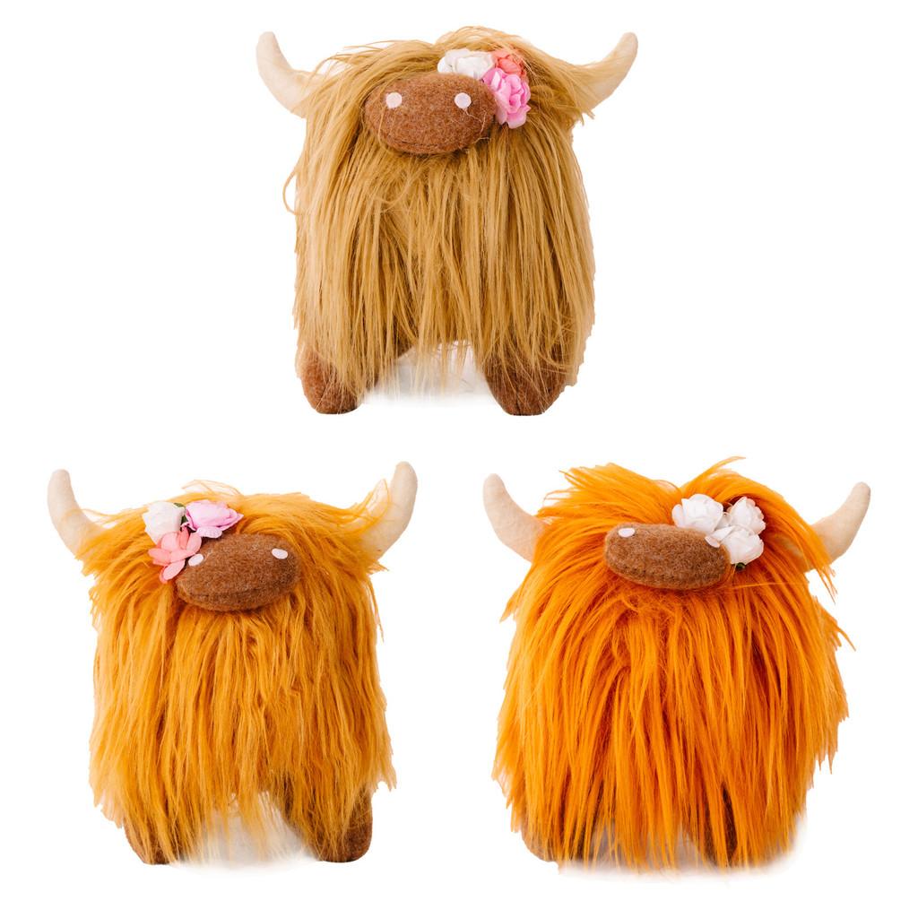 And Realistic Cute Highland Cow Plush Stuffed Animal Perfect For Gifts Childrens