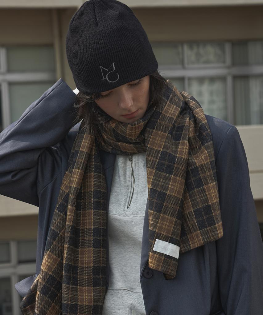 Mualeumoa Mo Logo Knit Beanie-Black