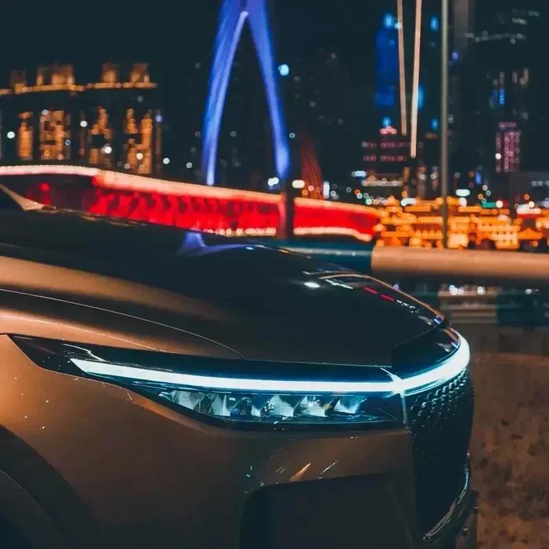 DIY Car Hood Light Daytime Running Strip Lighting Flexible Decorative Ambient Neon Lamp Atmosphere Backlight 12V