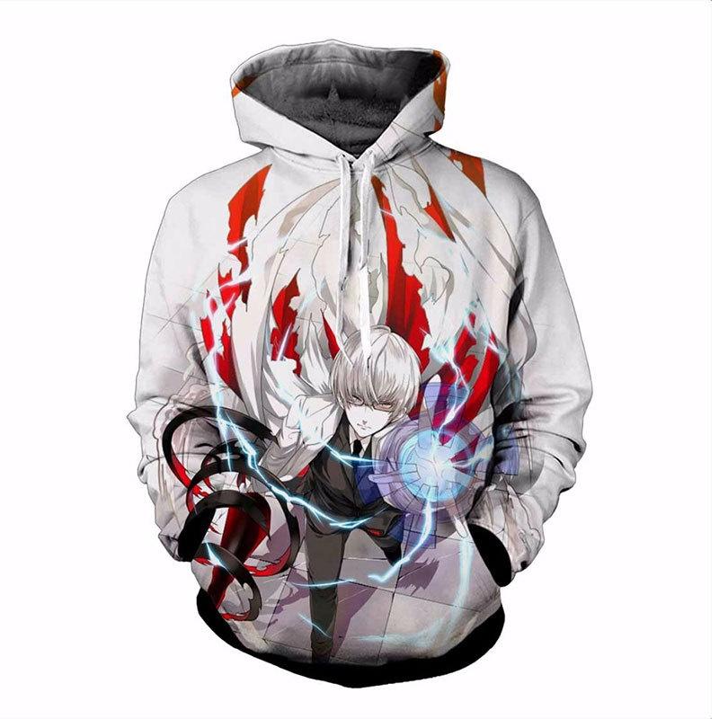 Sweatshirt Tokyo Unisex Ghoul Cosplay Sweater Capuche Sweat Hoodie Pullover