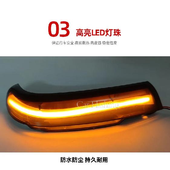For Volkswagen Touareg 03-07 7L Reversing Mirror Light MK1 Rearview Mirror Flowing Turn Signal Touareg