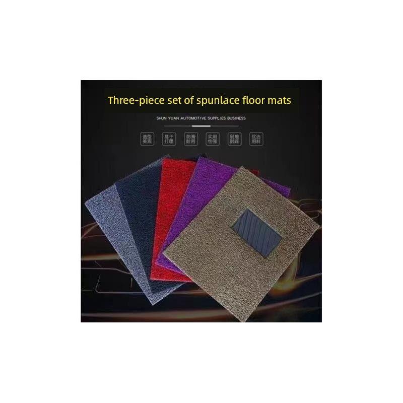 Floor Mats, Freely Cuttable, Universal, Easy To Clean, Can Be Cut Individually, for Driver and Passenger Seats, Waterproof, Thickened Silk Loop Design