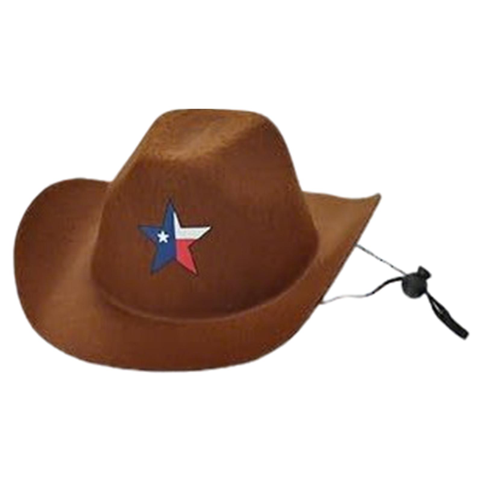

US Independence Day Pet Dog Costume - Dog Cowboy Hats With American Flag Pattern For Dogs & Cats M коричневий