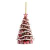 Acrylic Christmas Tree Ornament Cute Acrylic Tree Pendant Cartoon Car Flat Pendants  Xmas Gift